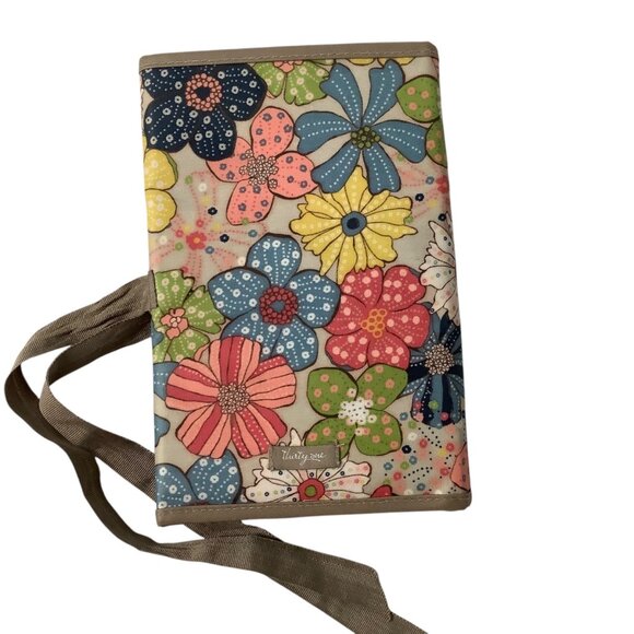 Thirty-One Fold It Up Organizer Note Pad Holder Floral Folding Travel To Do List - Picture 3 of 5